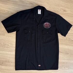 Fireball Cinnamon Whisky Dickies Button Front Work Shirt Men’s Size Medium